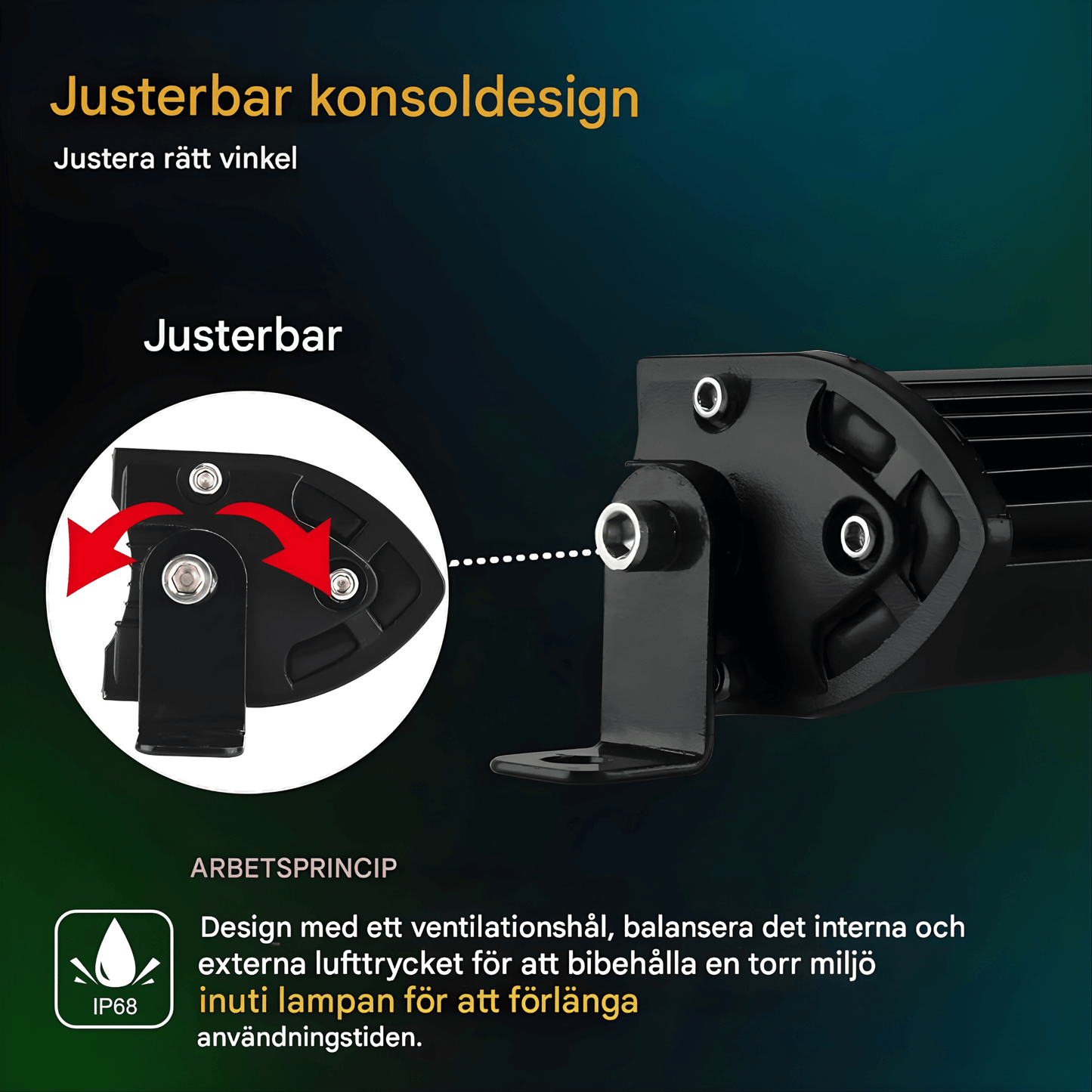 DriveBeam – Super Slim 12D LED-ramp med Combo Beam, IP68 & Justerbara Fästen