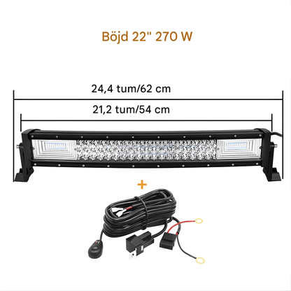 CurveBeam – Böjd LED-Ljusramp för Offroad, SUV, ATV & Arbetsfordon