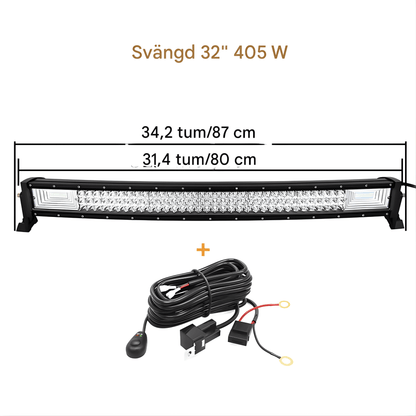CurveBeam – Böjd LED-Ljusramp för Offroad, SUV, ATV & Arbetsfordon