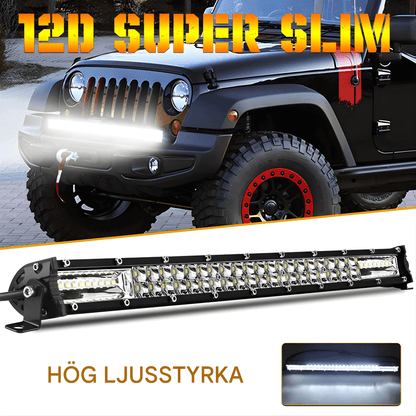 DriveBeam – Super Slim 12D LED-ramp med Combo Beam, IP68 & Justerbara Fästen
