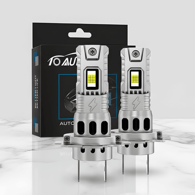 LumiDrive – H4/H7/H11/9005/9006 LED-Strålkastare för Bil, 100W, 20000LM, 6500K, Canbus & IP67 med Plug-and-Play Installation