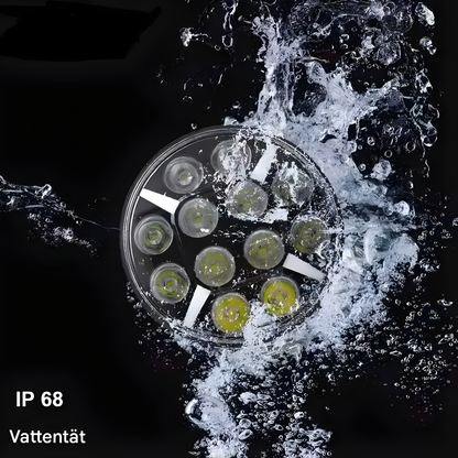 RuggedBeam – 7" Rund Off-Road LED Arbets- och Strålkastare för Jeep, SUV, Lastbil och ATV 12/24V