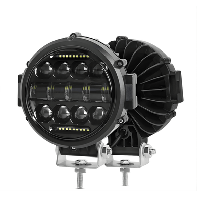TitanRay - 7"  Rund LED-Arbetslampa med DRL, IP68 & Anpassningsbar Combo-Stråle för Offroad och Arbetsfordon