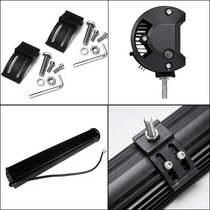 UrbanBeam – 20" LED Ramp med 4ROW+2ROW Teknik, CREE-Dioder, E-Markning & DT-2 Kabelsats för Extraljus